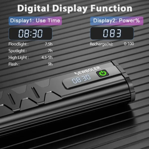 NEWBOLER Bicycle Light Front 10000Lumen Bike Light 10000mAh Waterproof Flashlight USB Charging MTB Road Cycling Lamp Accessories - 图片 8