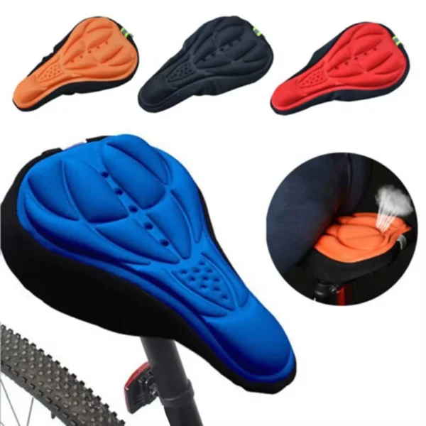 New 3D Saddle Seat NEW Soft Bike Seat Cover Comfortable Foam Seat Cushion Cycling Saddle for Bike Accessories - 图片 6