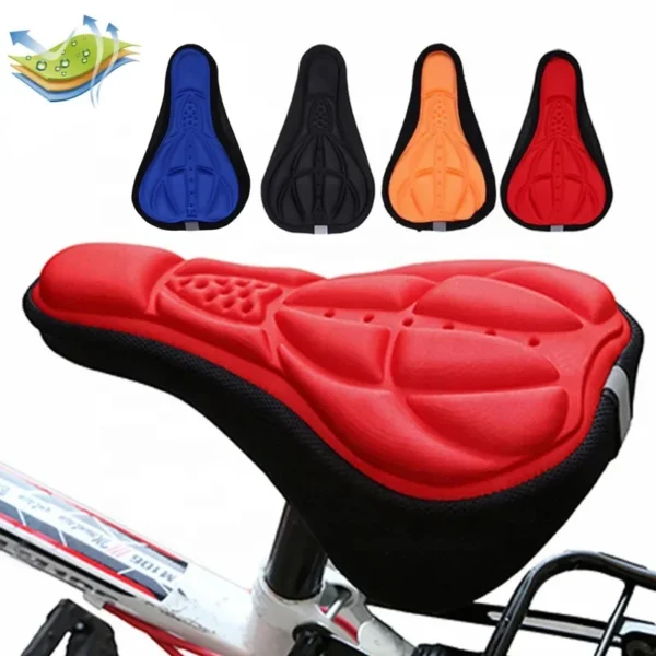 New 3D Saddle Seat NEW Soft Bike Seat Cover Comfortable Foam Seat Cushion Cycling Saddle for Bike Accessories - 图片 8